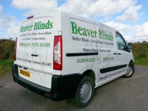 Beaver Blinds installation van